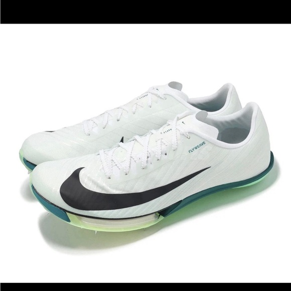 Nike Air Zoom Maxfly 2 Racing Spikes White Bright Spruce FD8395-102 Men's Size 8